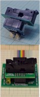 8 PIN SOIC adapter shown attached to CABLE8/DD