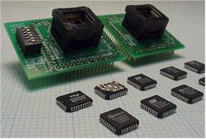 32 pin PLCC package adapters with PLCC parts