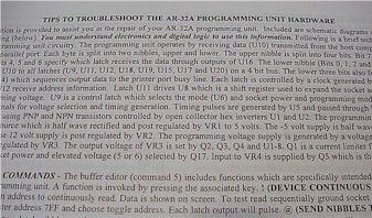 programming system troubleshooting information