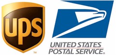 UPS and USPS logo