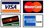 visa, mastercard, discover and american express logo